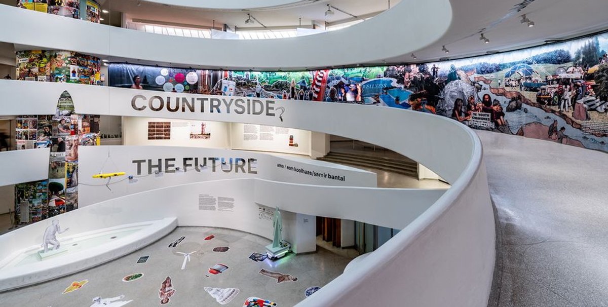 Vue de « Countryside, The Future » au Solomon R. Guggenheim Museum à New York. David Heald. © Solomon R. Guggenheim Foundation.