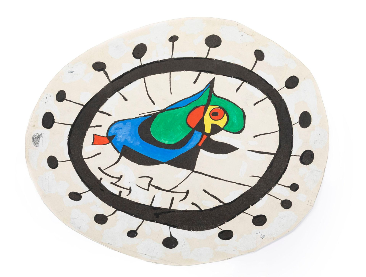 Juan Miró, Le Soleil, Mallorca (recto) & Constellation - 19/IV/72, dessin commandé par le Fomento de Turismo Español. Courtesy Métayer-Mermoz