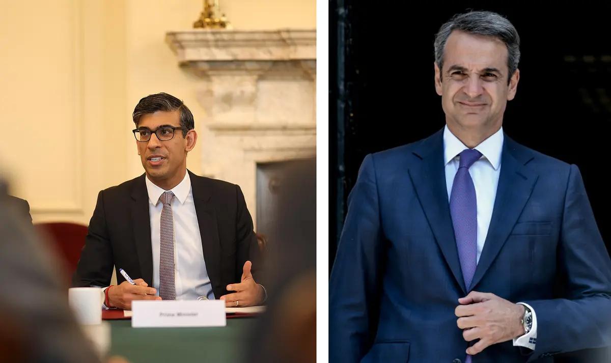 Le Premier ministre grec a exprimé son mécontentement face à la décision du Premier ministre britannique d’annuler la réunion « quelques heures seulement avant qu’elle n’ait lieu ». Crédits : 10 Downing Street / Ελληνική Δημοκρατία 2019