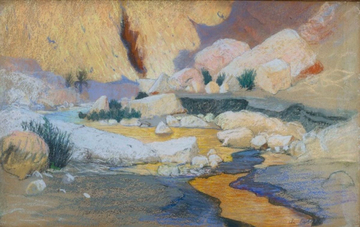 Charles Cottet, Rochers marée-basse Égypte, fin XIXe-début XXe siècle, collection particulière.
© François Doury