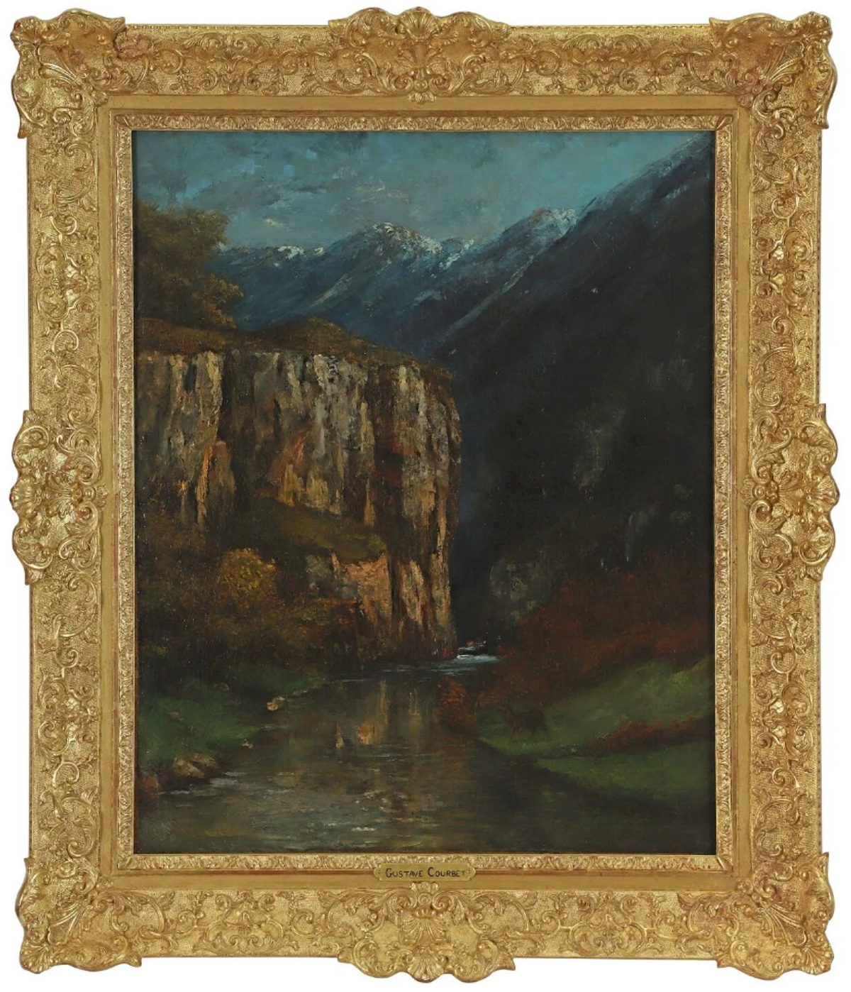 Gustave Courbet, Le Glacier, vers 1876, huile sur toile. Courtesy PBA Auctions