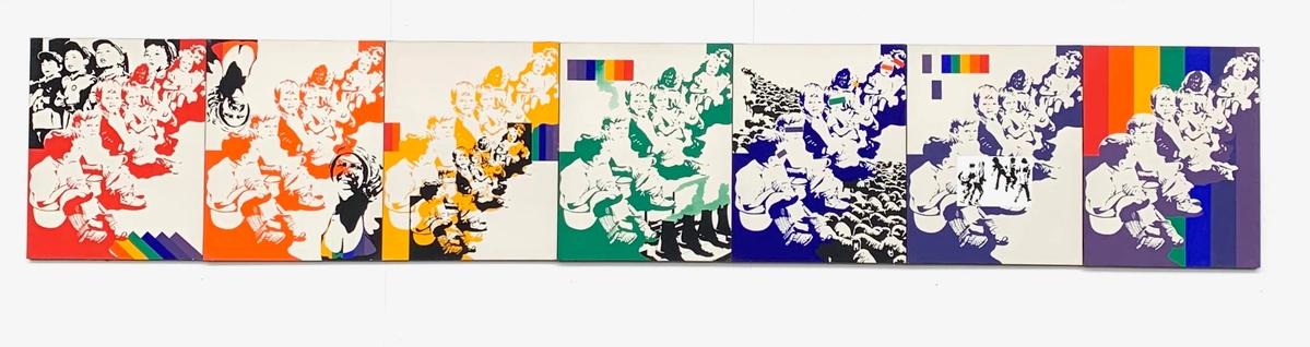 Ivan Messac, Les Chieurs, 1972, vue de l’œuvre. © Galerie T&L