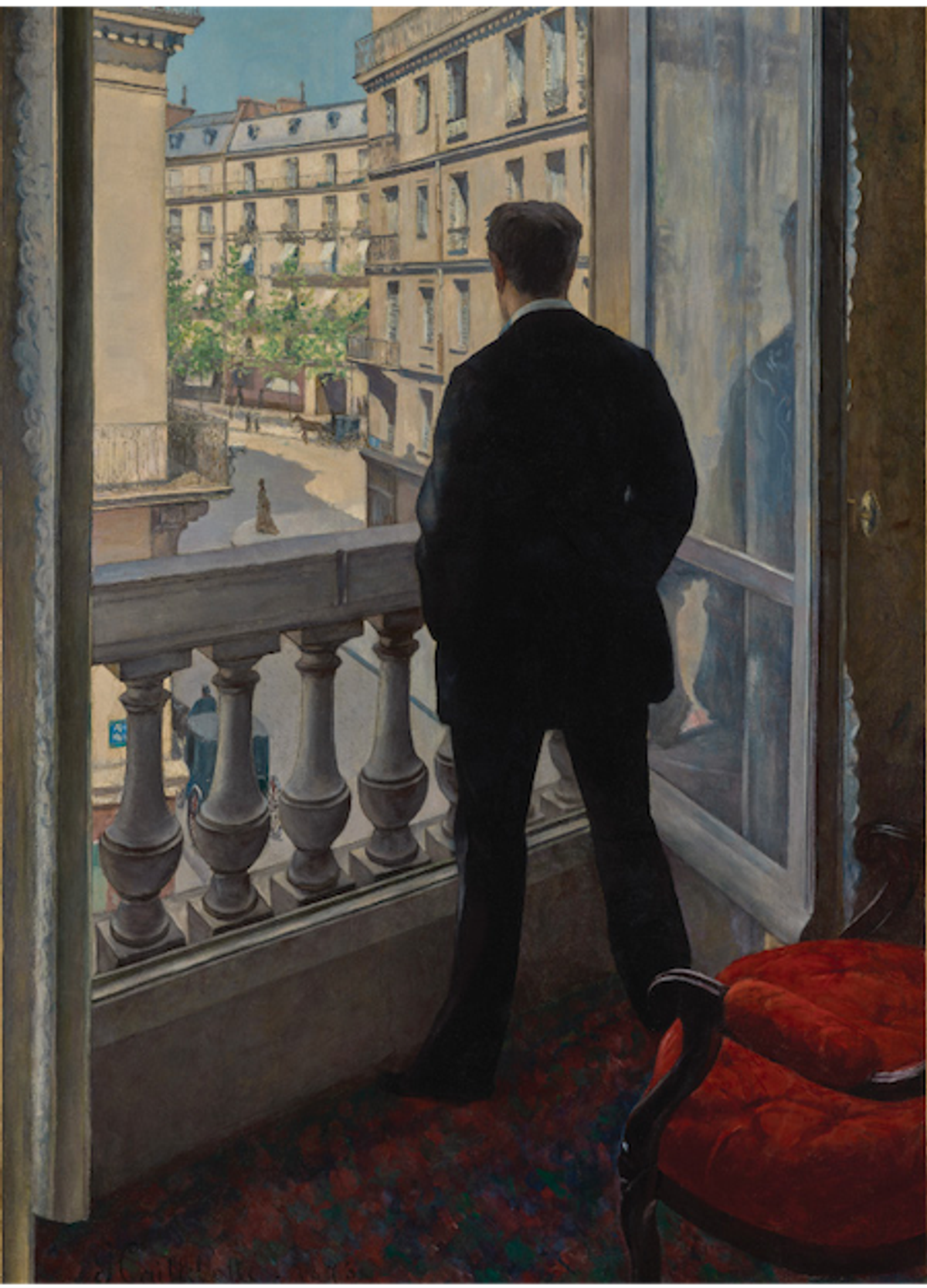 Gustave Caillebotte, Jeune Homme à sa fenêtre, 1876, huile sur toile, Los Angeles, J. Paul Getty Museum.
Courtesy du J. Paul Getty Museum