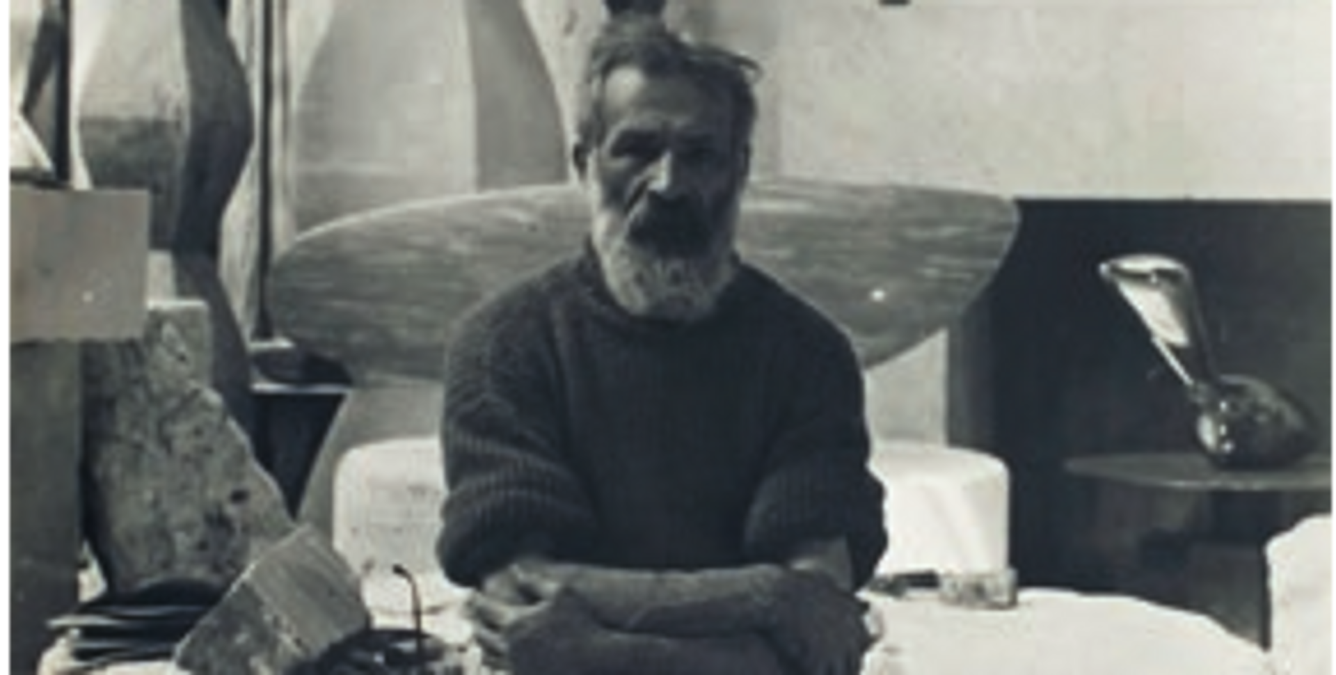 Constantin Brancusi, Autoportrait  dans l’atelier, 1933-1934,  photographie, Centre Pompidou,  Paris. © Centre Pompidou, MNAM-CCI,   dist. RMN-Grand Palais – Philippe Migeat