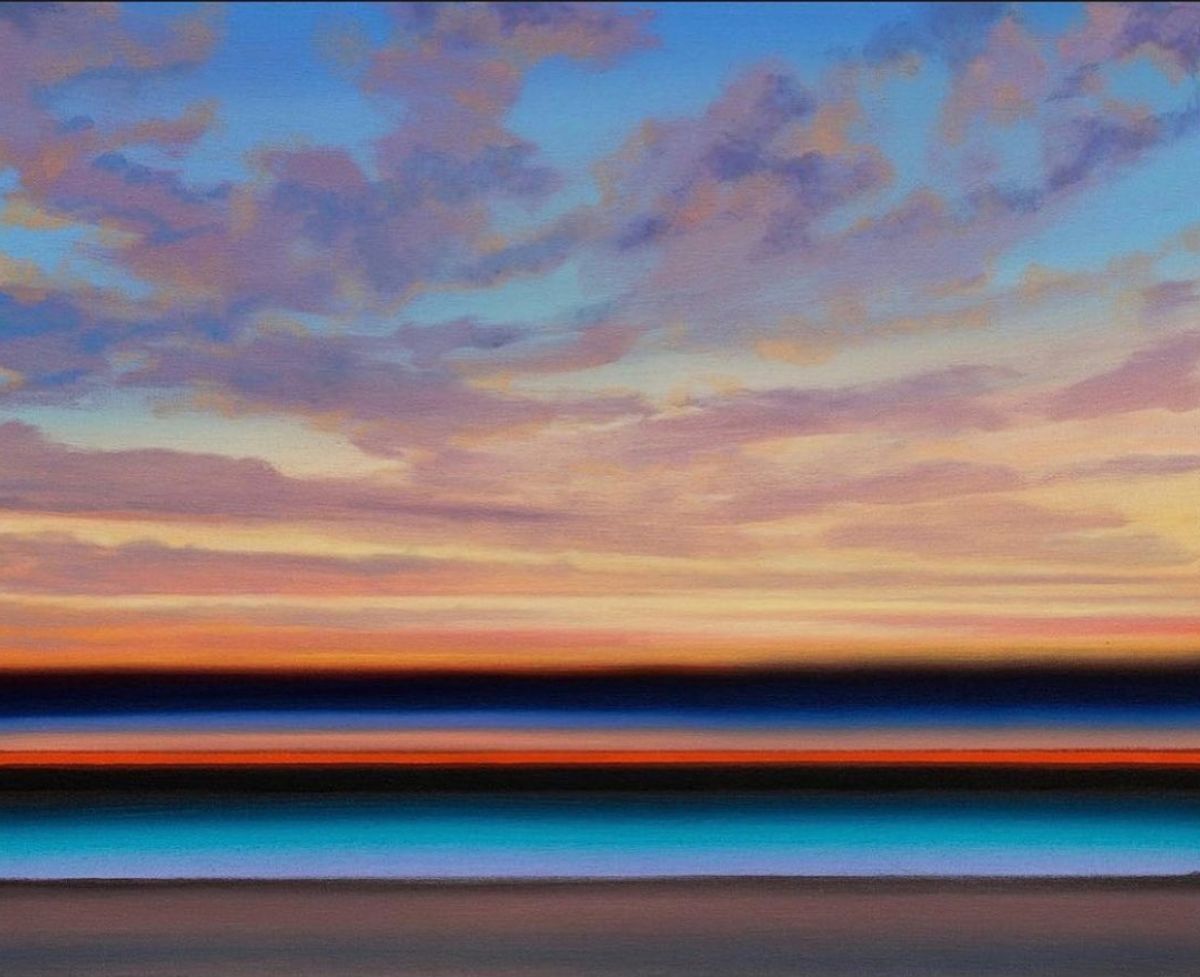 Olivier Masmonteil, Summer line, 2020. Huile sur toile, 65 x 81 cm. © D.R.