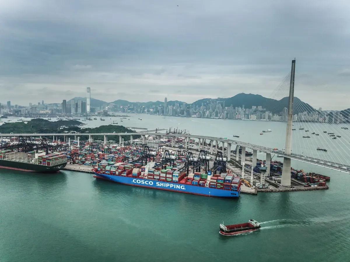 Le port de Hongkong, principale voie d'acheminement des œuvres d'art en provenance du Royaume-Uni. Photo : hkmpb.gov.hk