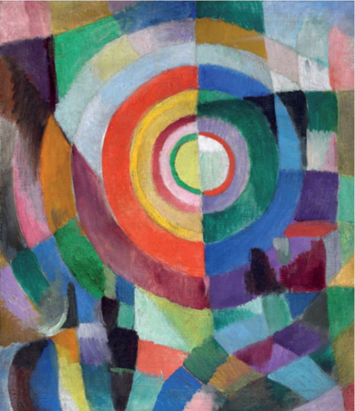 Sonia Delaunay, Prismes électriques n° 41, 1913-1914, huile sur toile. © Pracusa S.A. Cnap/Yves Chenot
