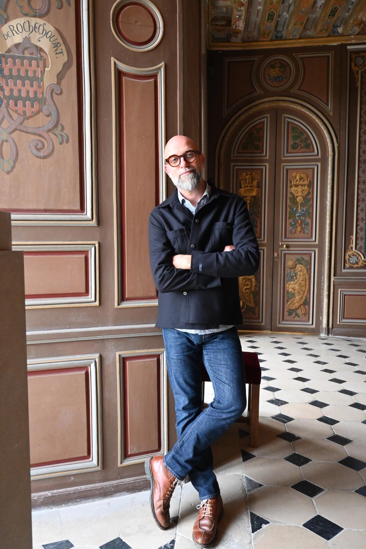 Emmanuel Morin dans la galerie du château de La Roche-Guyon. 

© Château de La Roche-Guyon