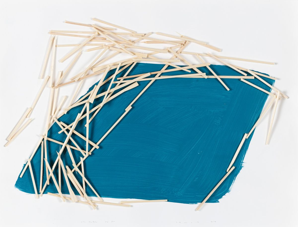 Tadashi Kawamata, Site sketch n°50, 2014. kamel mennour. Estimé 5 000-7 000 euros. Courtesy Sotheby’s