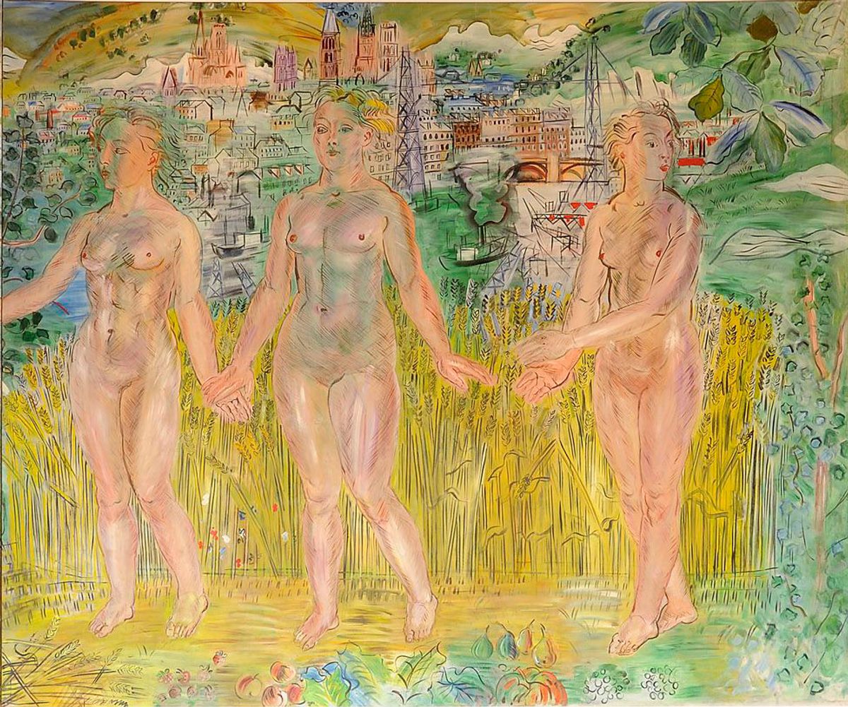 Raoul Dufy, La Seine, de Paris à la mer (détail), 1937. © Lyon MBA - Photo Alain Basset