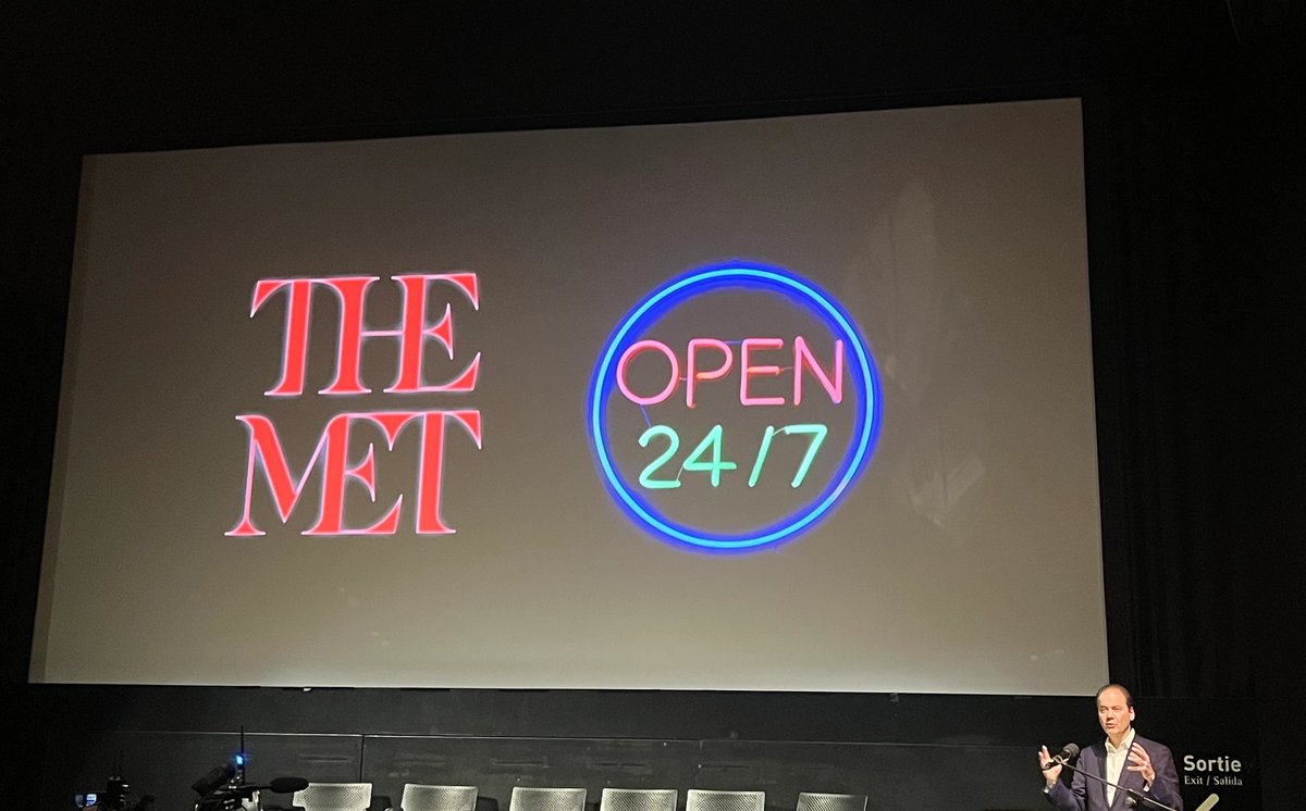 Max Hollein, directeur du Metropolitan Museum of Art (Met) de New York, lors de la rencontre inaugurale « Le Met et le Centre Pompidou – Architectures transatlantiques » du cycle de conférences « Musée à venir / Museum to come » au Centre Pompidou, le 4 mars 2025. Photo : Stéphane Renault