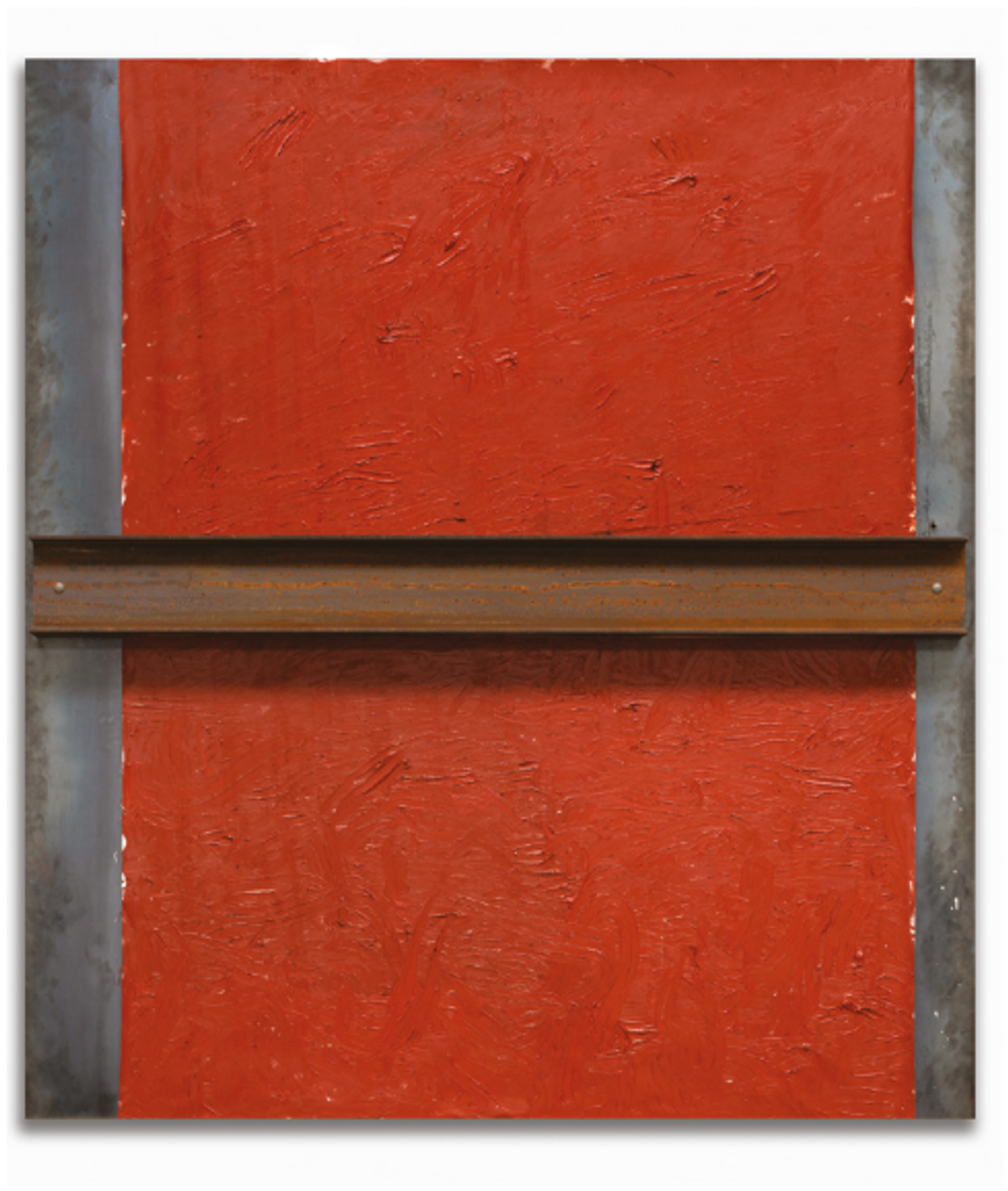 Jannis Kounellis, Sans titre, 2014, fer et huile sur toile. © The Estate of Jannis Kounellis. Courtesy galerie Lelong & Co., Paris et New York