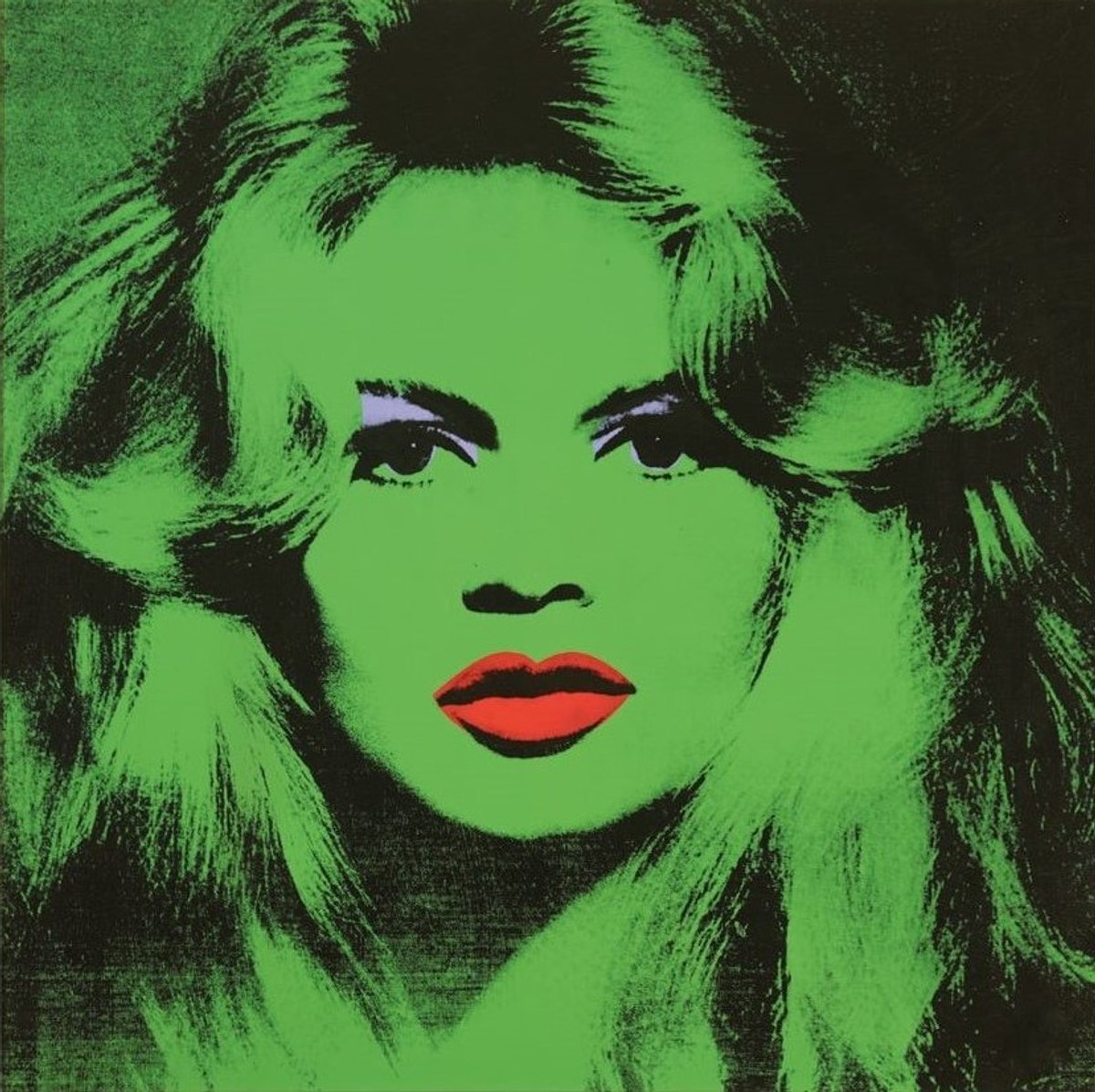 Andy Warhol, Brigitte Bardot, 1974, acrylique et encre de sérigraphie sur toile, est. 14-18 millions de dollars (13-16,5 millions d’euros). © Sotheby’s