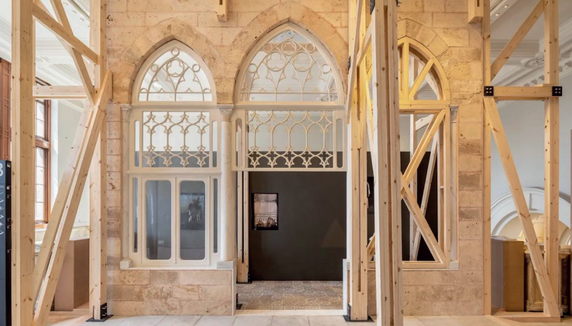 L’installation de « The Lebanese House : Saving a home, Saving a City » au Victoria & Albert Museum de Londres. Photo : Ed Reeve
