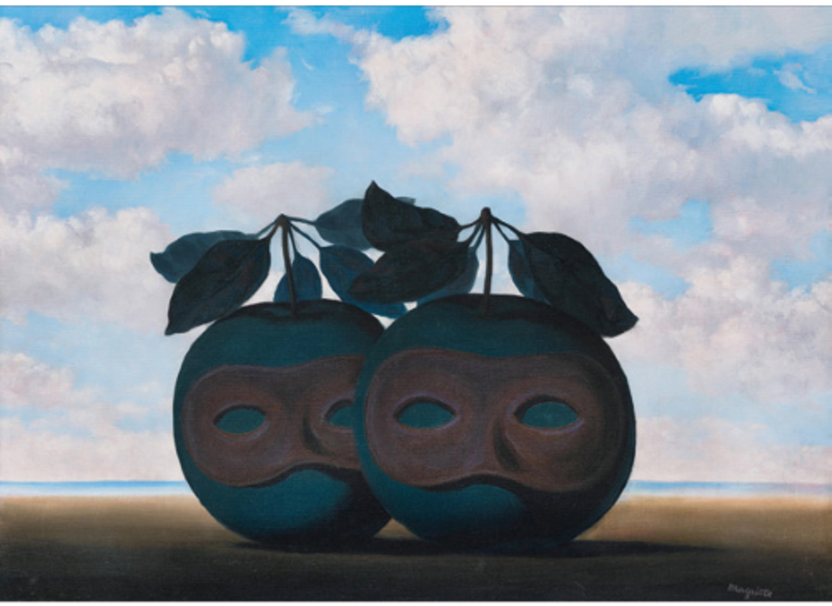 René Magritte, La Valse hésitation, 1955, huile sur toile. © Sotheby’s
