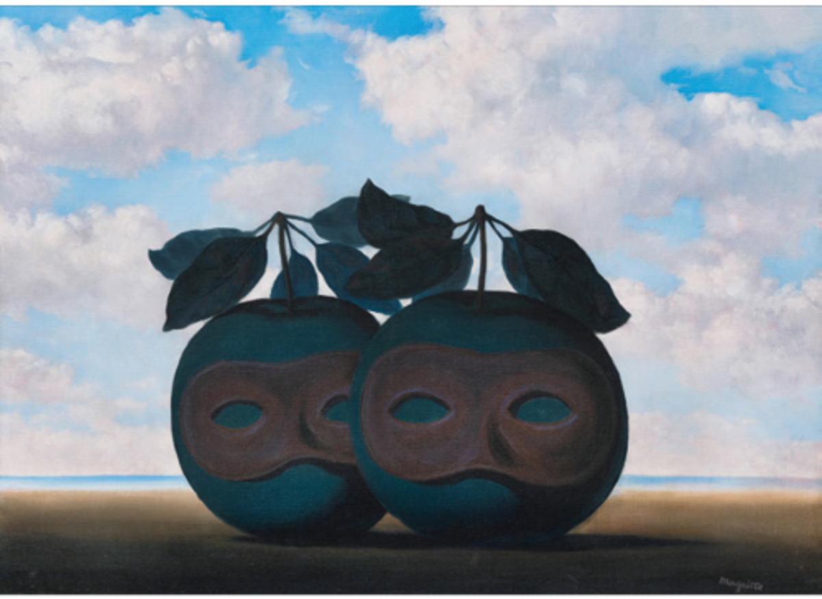René Magritte, La Valse hésitation, 1955, huile sur toile. © Sotheby’s