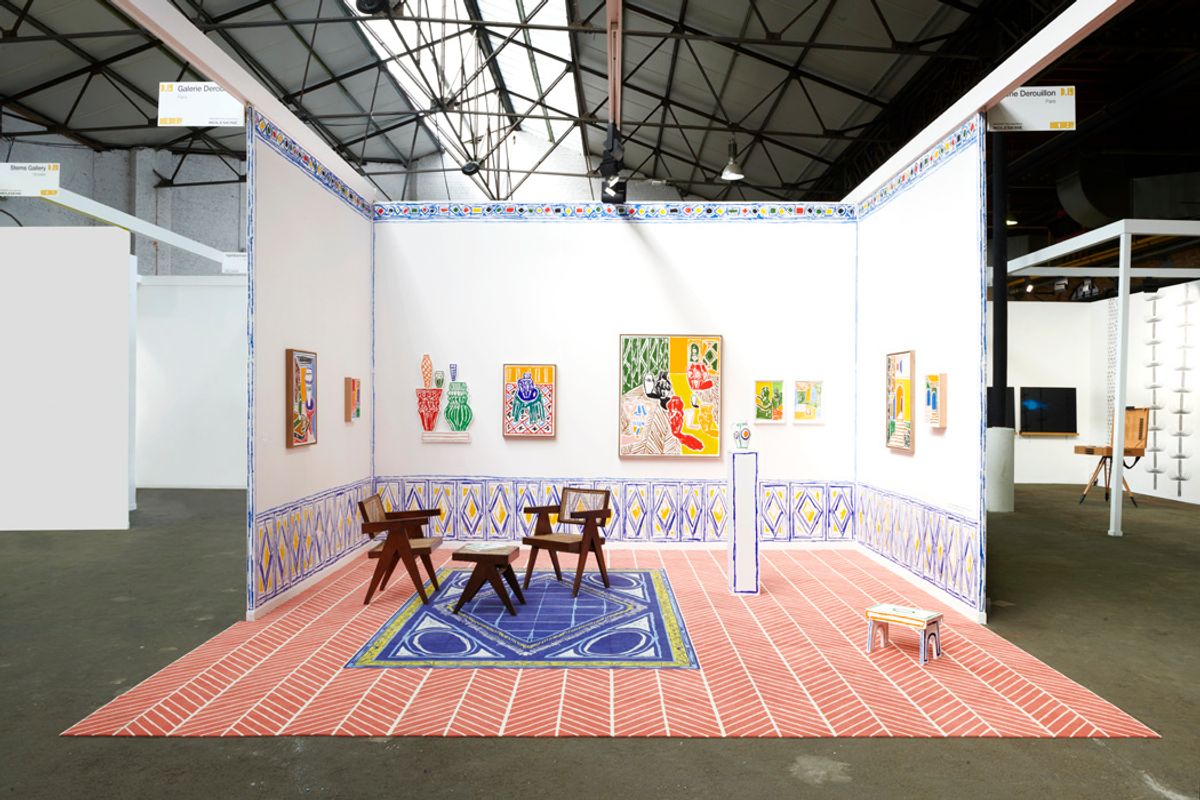 Art Brussels, stand de la galerie Derouillon, en 2019. Courtesy Art Brussels, D.R.