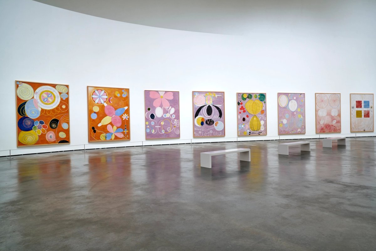 Vue de l’exposition « Hilma af Klint » au Guggenheim Bilbao. Courtesy de la Hilma af Klint Foundation. Hilma af Klint Foudation, Bilbao 2024