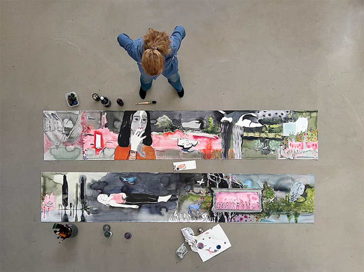 Projet de Françoise Pétrovitch Hommage à George Sand. © Hervé Plumet