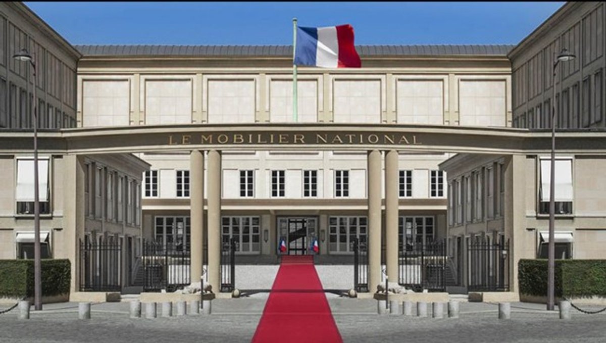 Le Mobilier national, installé depuis 1937 dans un bâtiment construit par Auguste Perret sur les anciens jardins de la Manufacture des Gobelins. D.R.