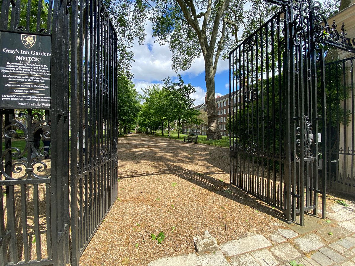 Les Gray’s Inn Gardens. Courtesy Photo London