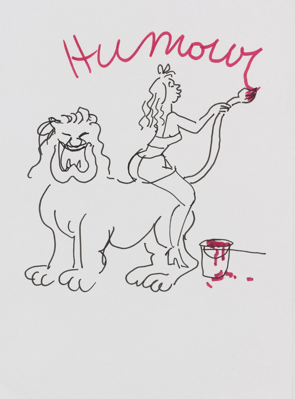 Georges Wolinski, Humour, dessin non daté. © Beaux-Arts de Paris