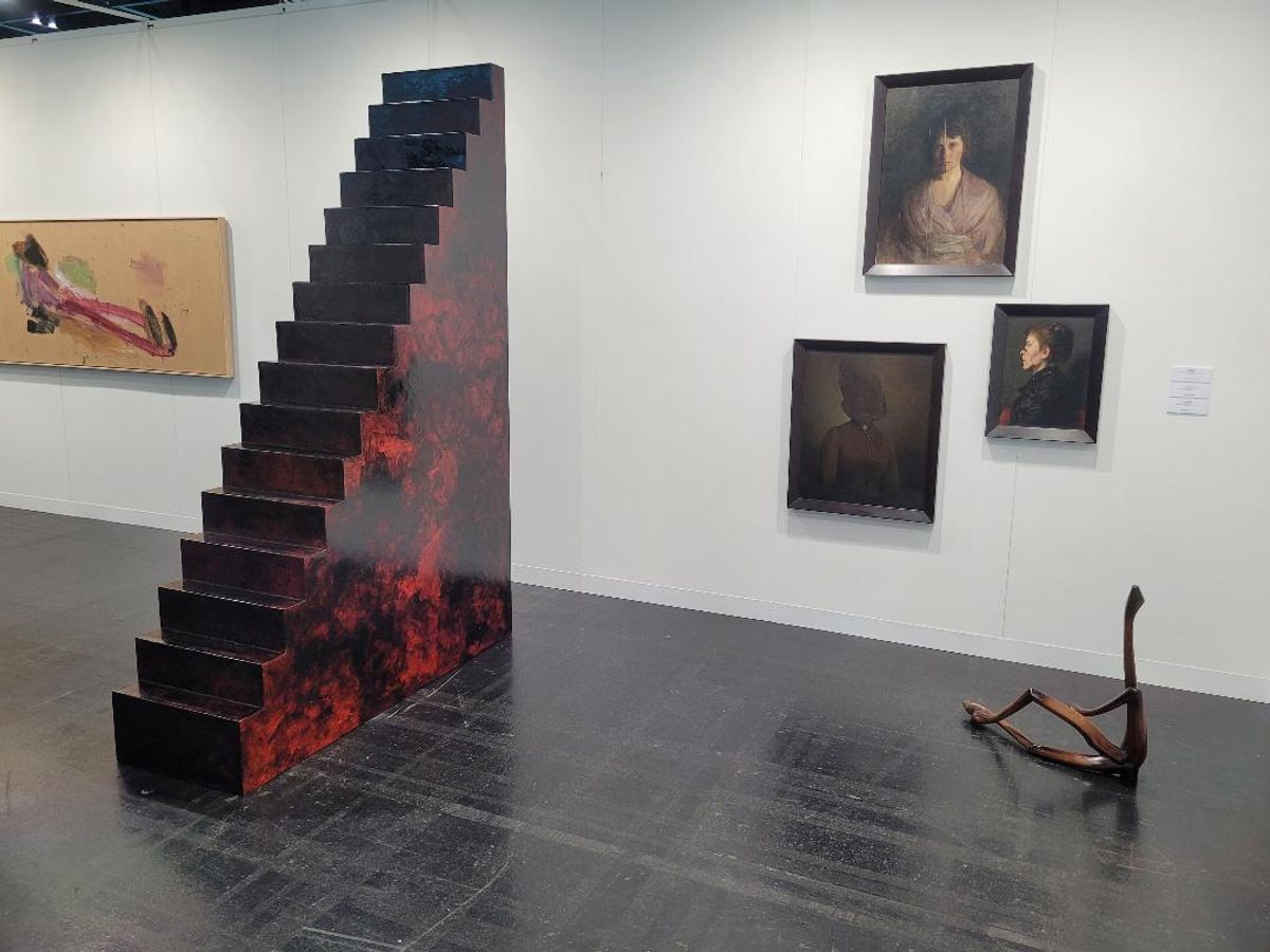 Stand de la galerie Thaddaeus Ropac. Photo A.C.