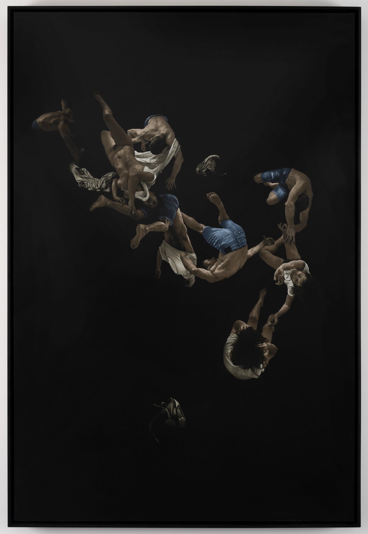 Guillaume Bresson, Sans titre, 2023, huile sur bois.
Courtesy de l’artiste et de la galerie Nathalie Obadia, Paris, Bruxelles. Photo Bertrand Huet / Tutti image