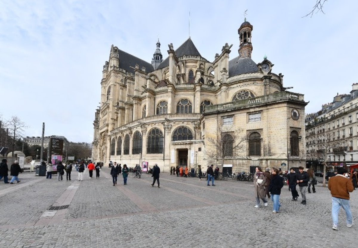 Vue extérieure de l’église de Saint-Eustache. © Jean-Marc Moser - COARC - Ville de Paris