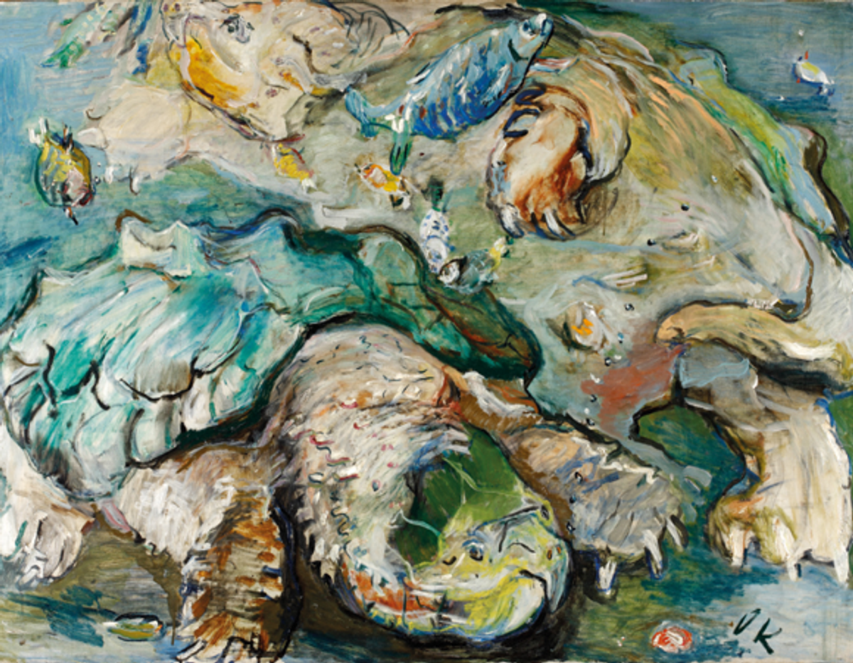 Oskar Kokoschka, Tortues géantes (tortues alligator), 1927, huile sur toile, Kunstmuseum Den Haag, La Haye. © Fondation Oskar Kokoschka