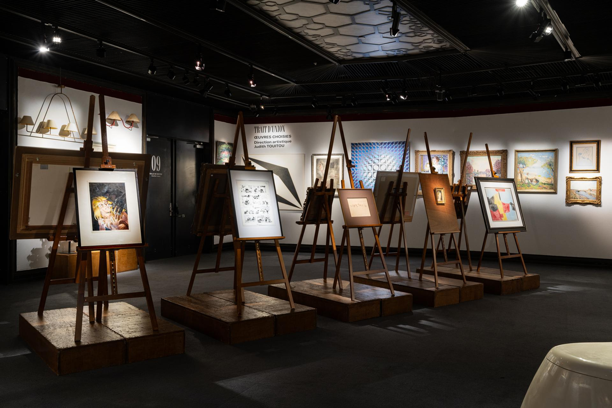 Scénographie de Judith Touitou à Drouot. Photo: Drouot