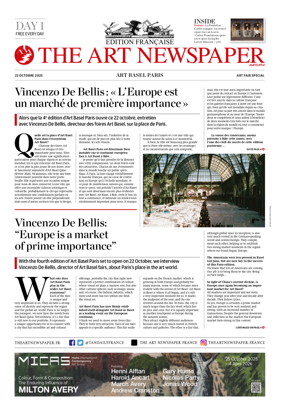 Art Basel Paris 2025, Daily #1