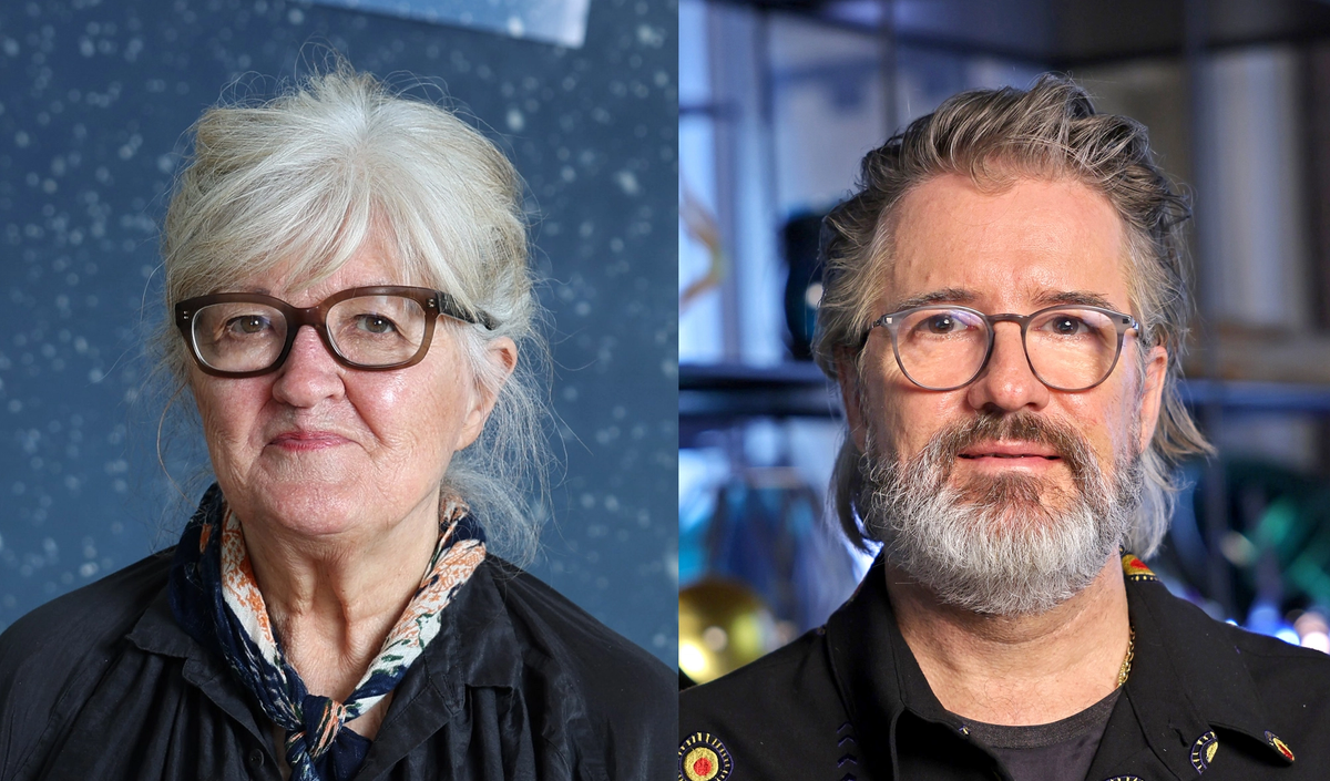 À gauche, Vija Celmins. À droite, Olafur Eliasson. ©️The Japan Art Association - The Sankei Shimbun