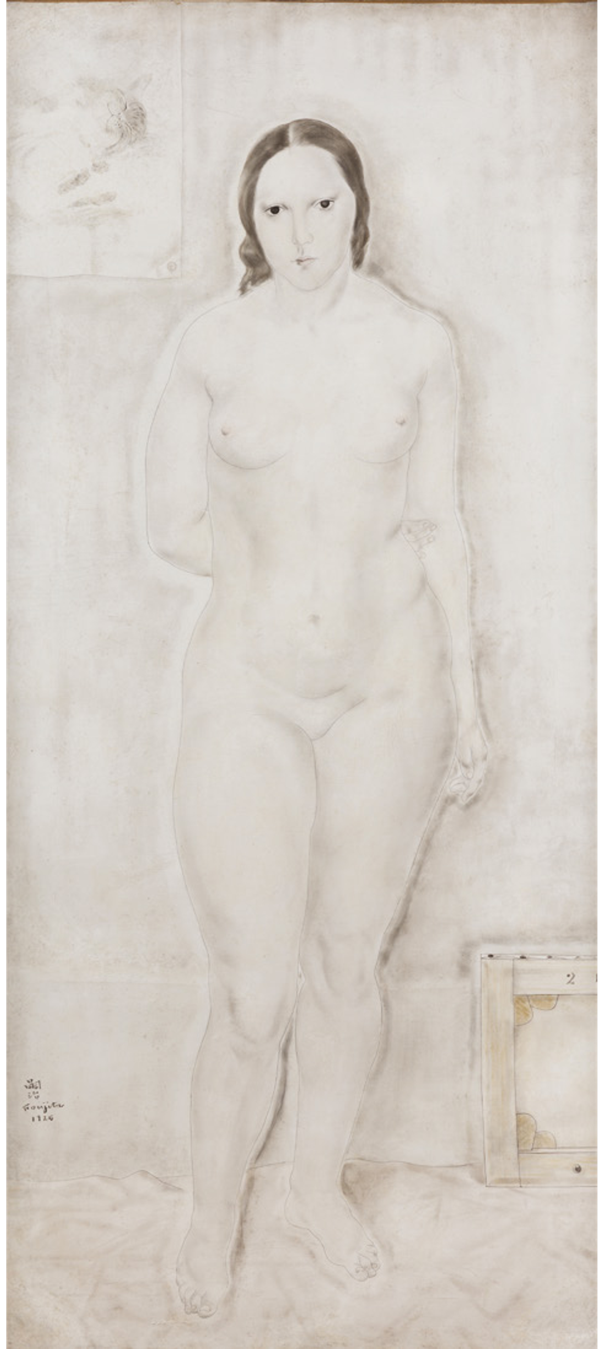 Foujita, Nu dans l’atelier, 1925, huile sur toile, est. 500 000-800 000 euros. © Ader/Hôtel Drouot