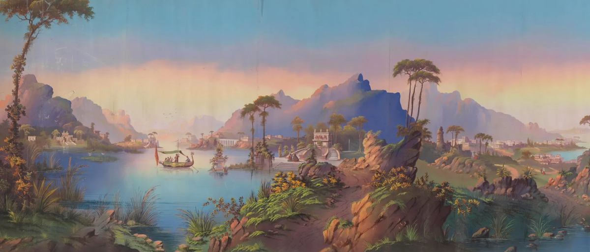 Détail de Reuzen-Cyclorama, vers 1853, qui mesure 23 mètres de long, et était resté roulé au Rijksmuseum depuis des décennies. Courtesy Rijksmuseum Amsterdam