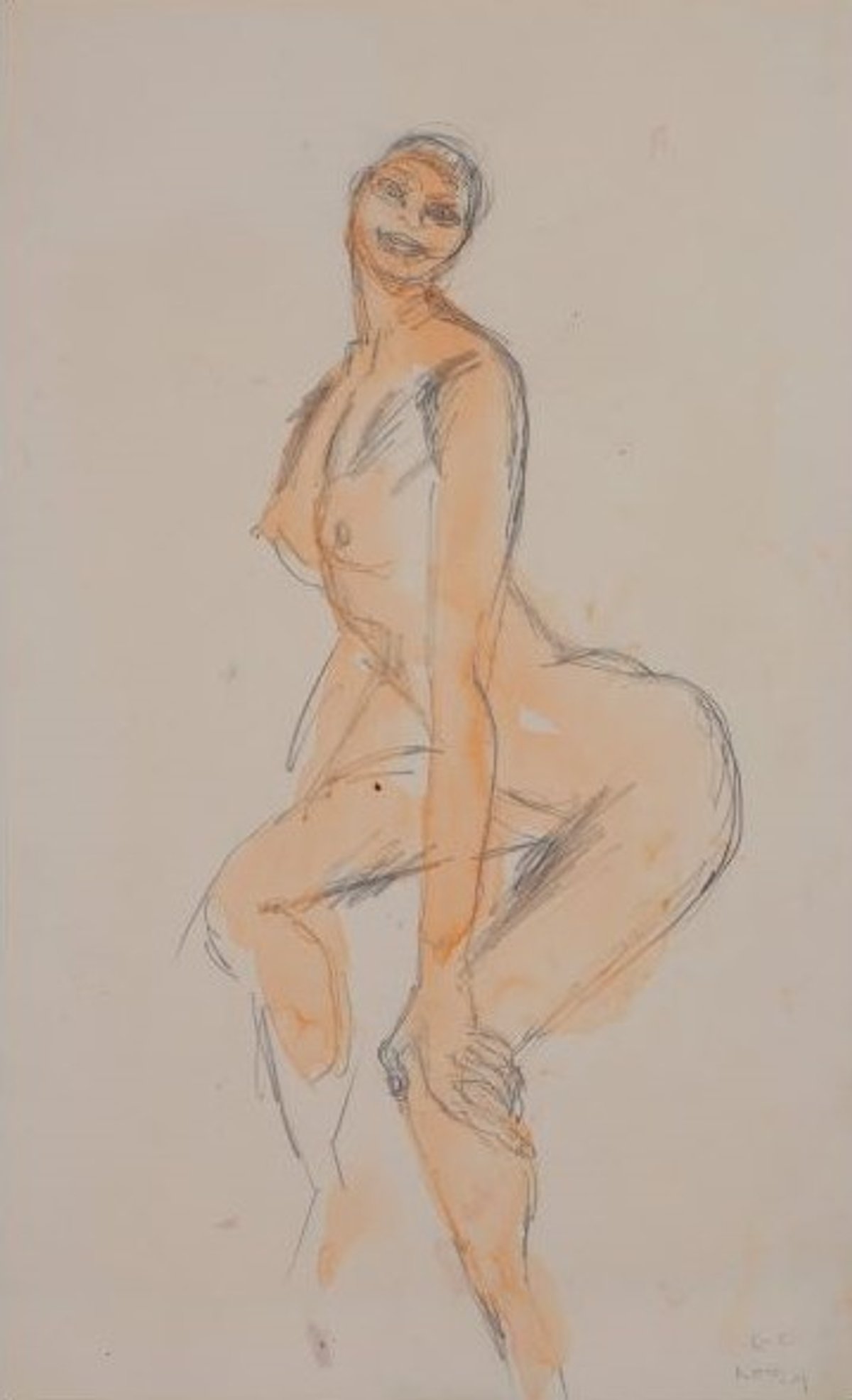 Le Corbusier, Josephine Baker, n.d., crayon et aquarelle.
Courtesy de Pandora Old Masters Inc.