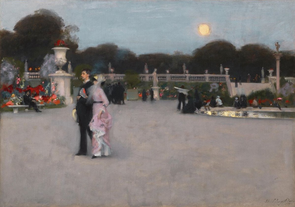 John Singer Sargent, Scène au Luxembourg, dit aussi Dans le jardin du Luxembourg, 1879, huile sur toile, Philadelphia Art Museum, Philadelphie (Pennsylvanie). Courtesy du Philadelphia Art Museum