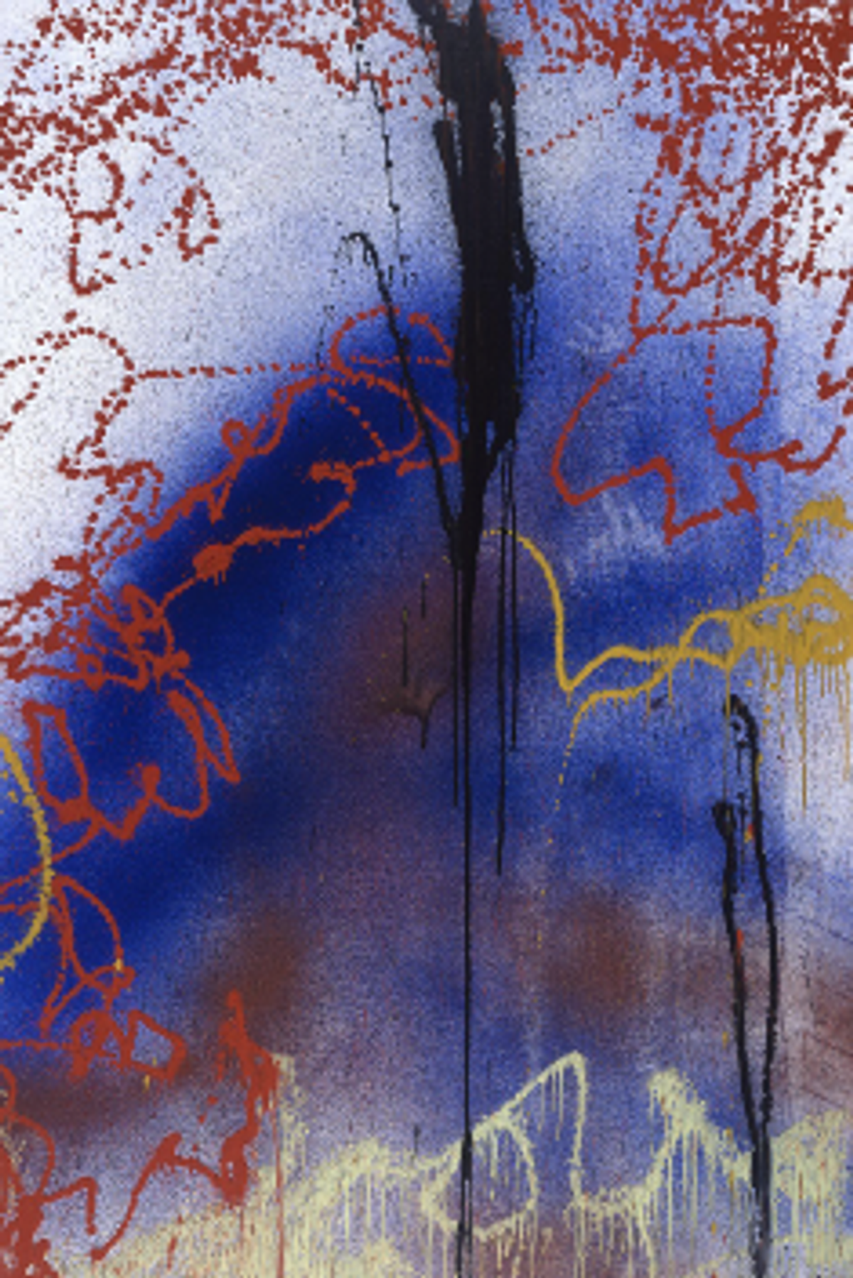 Hans Hartung, T1989-K25 , 1989, acrylique sur toile. © Hans Hartung, courtesy Fondation Hartung-Bergman et Perrotin