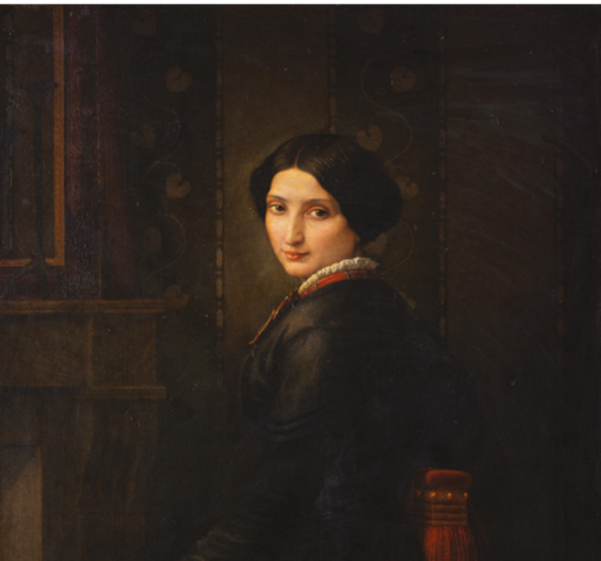 Gustave Le Gray, Portrait de Mme G.L., 1853, huile sur toile, est. 30 000-50 000 euros. © Marc Labarbe