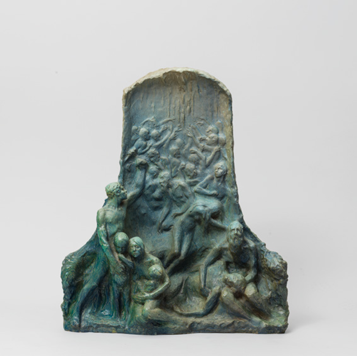 Agnès de Frumerie en collaboration avec Edmond Lachenal, La Source
d’or ou Lutte pour l’existence, 1900, grès avec émail mat velouté, Nationalmuseum, Stockholm. © Courtesy du Nationalmuseum, Stockholm. Photo Linn Ahlgren