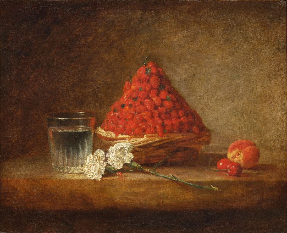 Jean-Baptiste Siméon Chardin, Le Panier de fraises. 

Courtesy Musée du Louvre