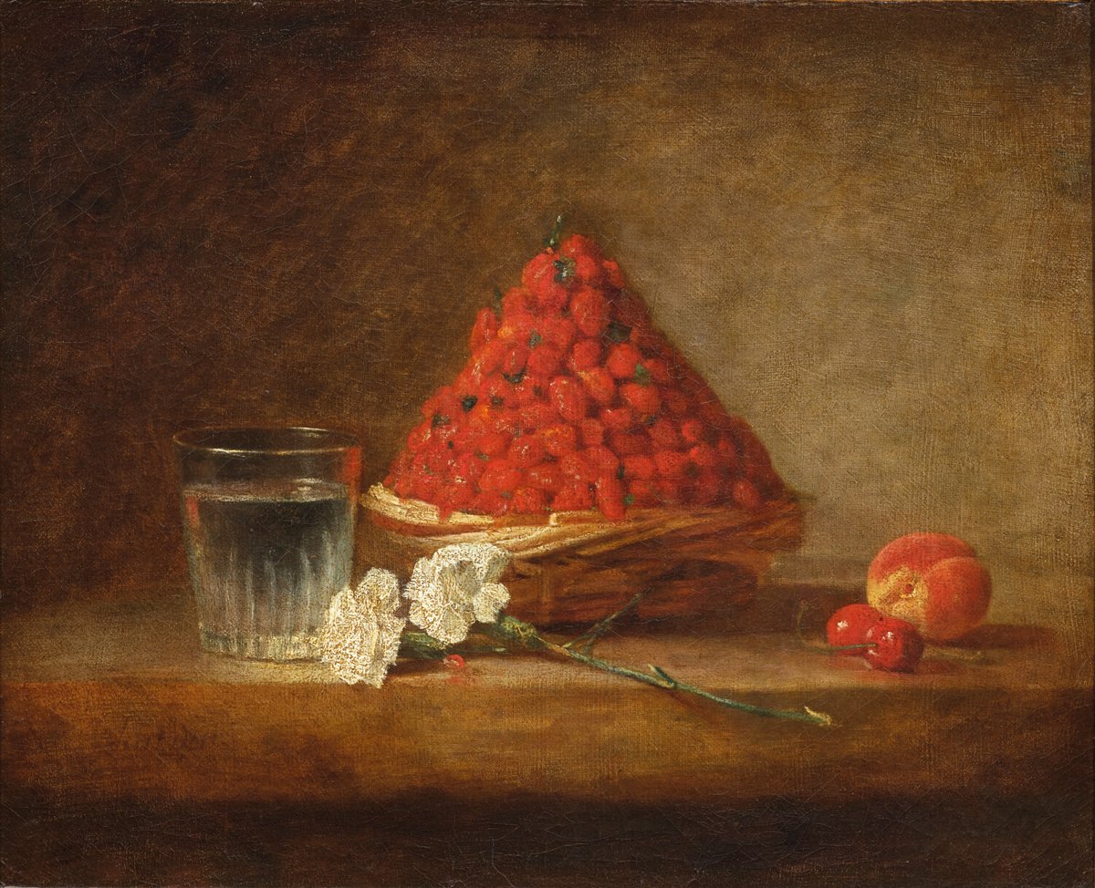 Jean-Baptiste Siméon Chardin, Le Panier de fraises.
Courtesy Musée du Louvre