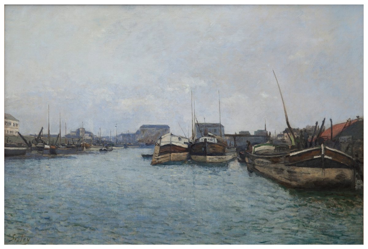 Alfred Sisley, Les péniches, 1870. © Musee de Dieppe-Bertrand Legros/D-3845