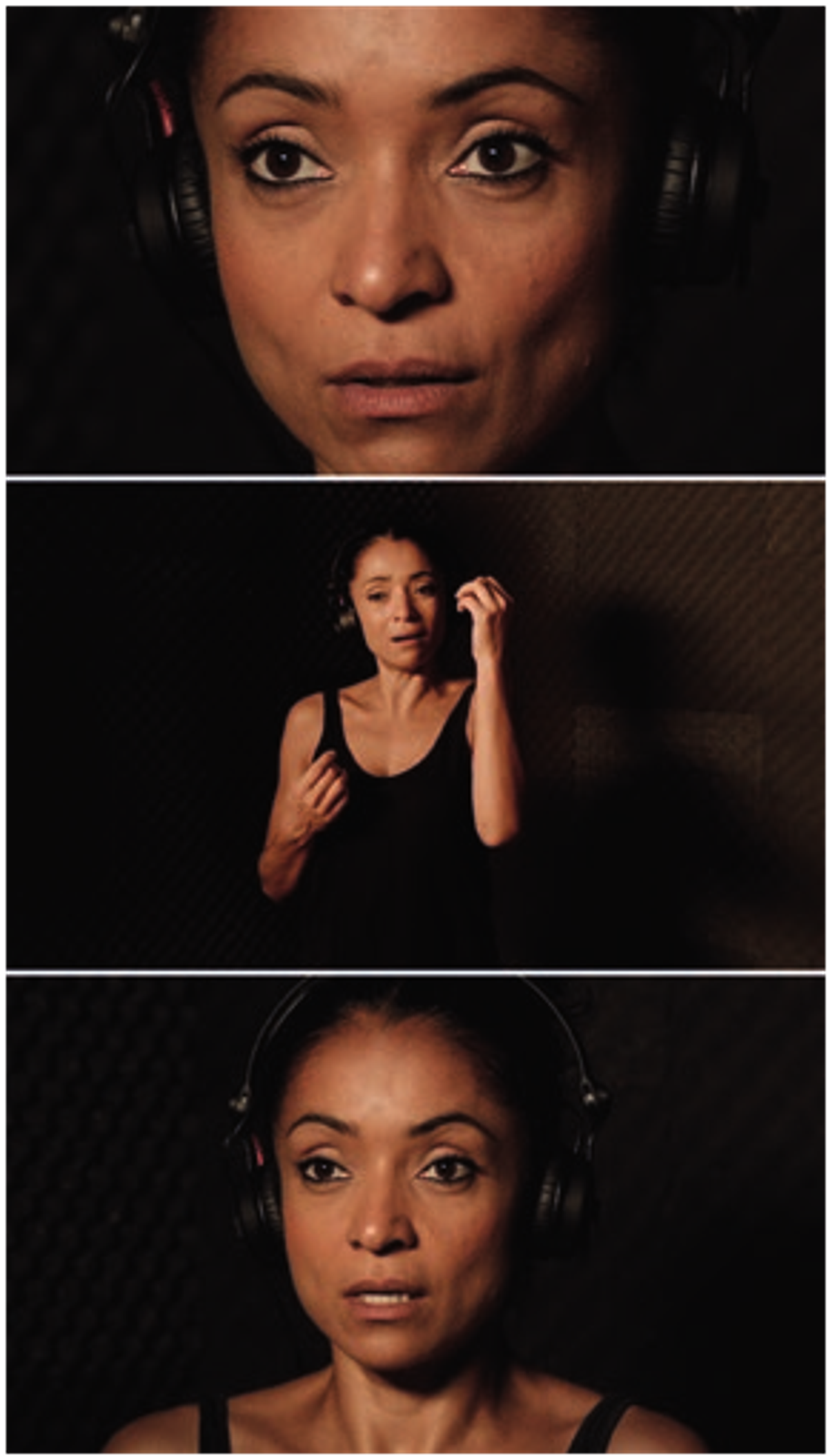 Camille Llobet, Majelich (extrait), 2018, photogramme, performance filmée, vidéo HD, 10’27, soprano Magali Léger, musicien et ingénieur du son Kerwin Rolland, production CNAP/FNAGP/Le Printemps de septembre.
Courtesy galerie Florence Loewy/Camille Llobet