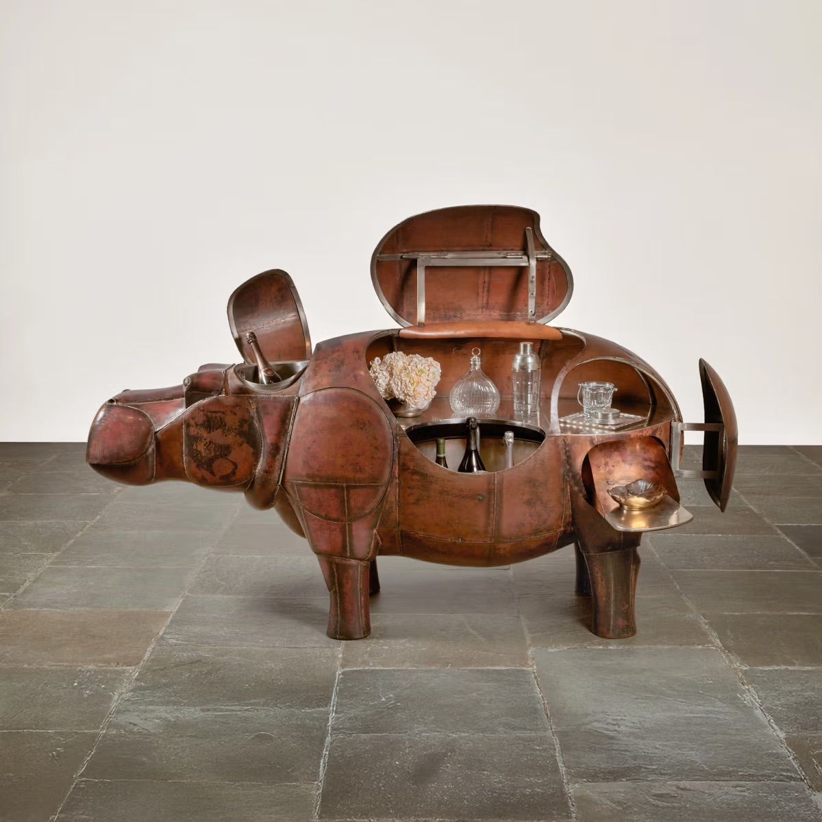 François-Xavier Lalanne, Hippopotame Bar, pièce unique, 1976. Courtesy Sotheby’s