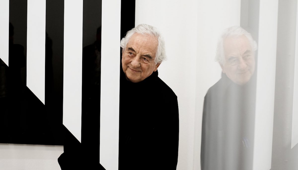 Daniel Buren. Photo : Lorenzo Fiaschi