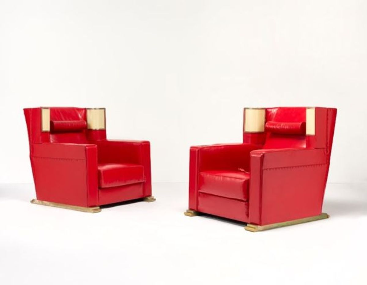 Eckart Muthesius, Paire de fauteuils, commande spéciale, vers 1930. Courtesy Christie’s