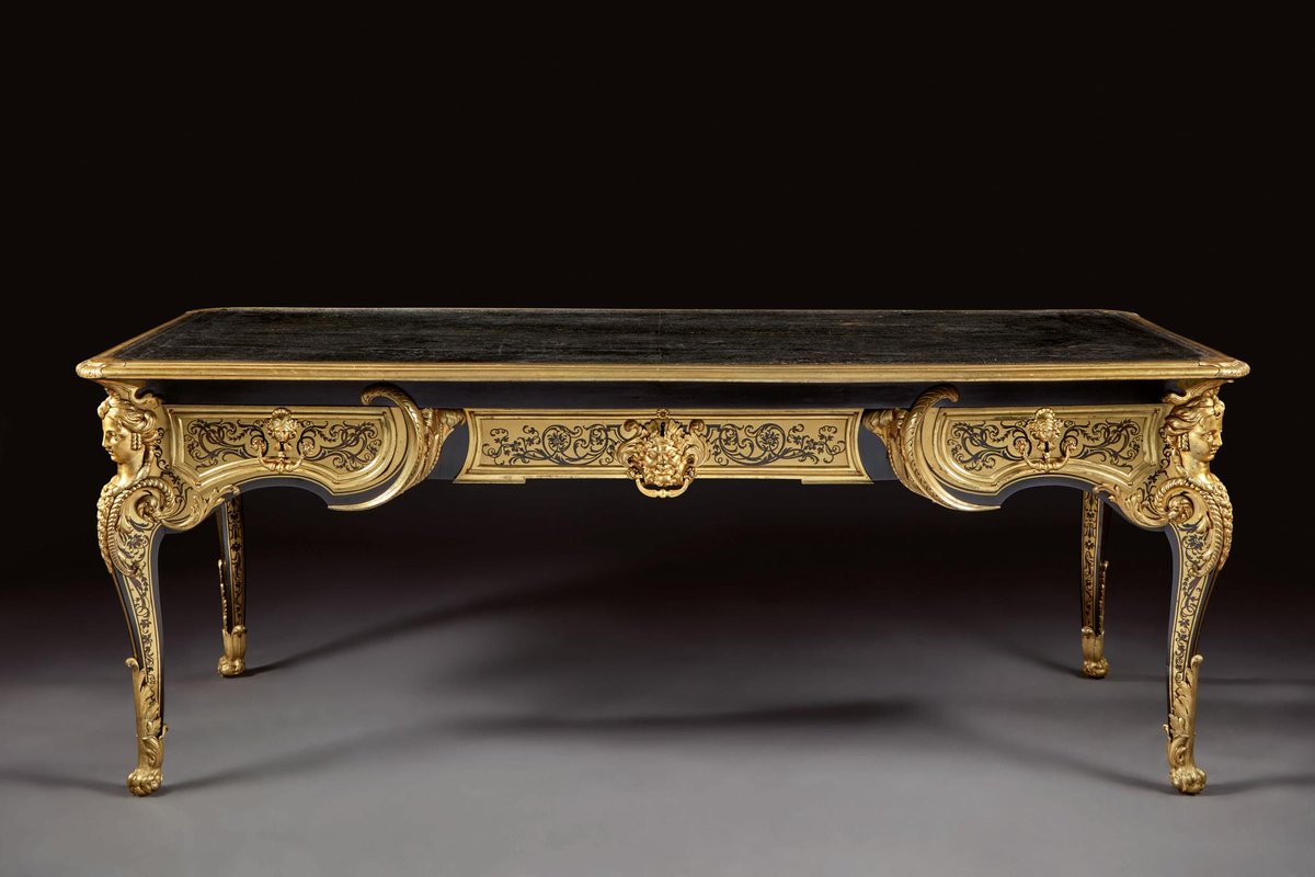 André-Charles Boulle, bureau Régence en marqueterie. Courtesy Sotheby’s