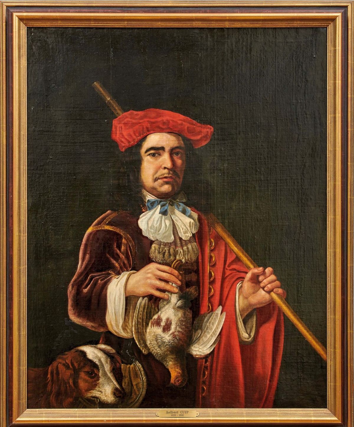 Aelbert Cuyp, Portrait d’un chasseur avec un chien. © D.R.