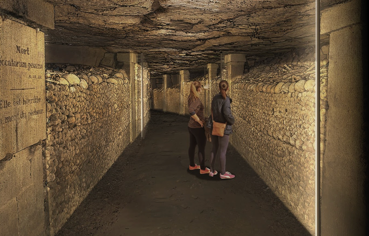 Le projet de rénovation des Catacombes de Paris. © La fabrique créative - Artemis architectes